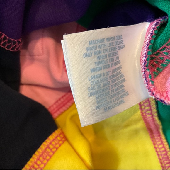 Ralph Lauren Kids Patchwork Polo Dress - Pink, Green, Blue, Yellow, Purple - Picture 8 of 8